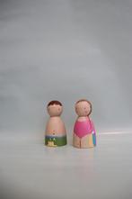 Zomer pegdolls houten poppetjes peg dolls strand klas spelen, Ophalen of Verzenden, Nieuw, Overige typen