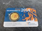 2014 Het Oranje Geluksdubbeltje in coincard, Ophalen of Verzenden, Koningin Beatrix, Euro's