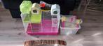 Hamster kooi met accessoires, Ophalen of Verzenden, Gebruikt, Kooi, Hamster