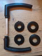 AXA Binnendeurozetten Curve - Zwart, Doe-het-zelf en Verbouw, Hang- en Sluitwerk, Ophalen of Verzenden, Zo goed als nieuw, Overige materialen