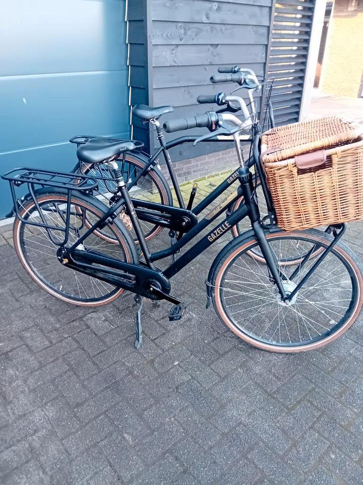 Set Gazelle heavy duty transportfietsen, Fietsen en Brommers, Fietsen | Dames | Damesfietsen, Zo goed als nieuw, Gazelle, Versnellingen
