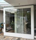 Houten schuifpui met thermopane glas, Doe-het-zelf en Verbouw, Ophalen, Gebruikt, 225 cm of meer, Inclusief glas