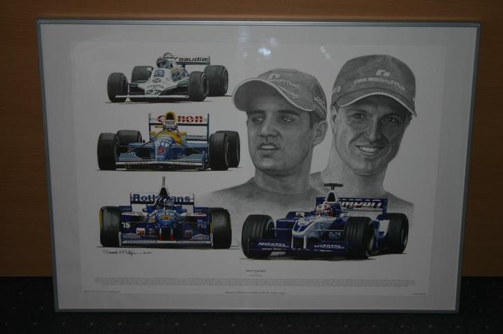P.010 / Fraai Portret van Williams F1 Team uit 2001, Verzamelen, Automerken, Motoren en Formule 1, Nieuw, Formule 1, Ophalen of Verzenden
