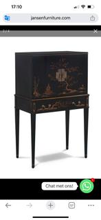 Chinoiserie Kast met Monnik en Kersenboom, Ophalen of Verzenden