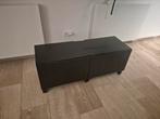Besta tv meubel 120 cm breed zwart bruin ikea, Ophalen, 100 tot 150 cm, Zo goed als nieuw, Minder dan 100 cm