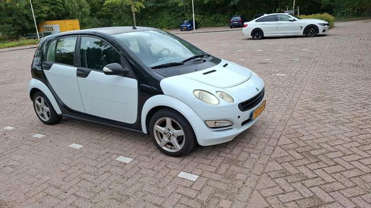 Smart ForFour 1.1 2004 Zwart, Auto's, Smart, Particulier, ForFour, Airbags, Airconditioning, Centrale vergrendeling, Elektrische ramen