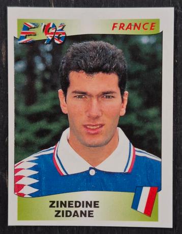 Panini Zinedine Zidane - Frankrijk, EK 1996. Rode achterkant beschikbaar voor biedingen