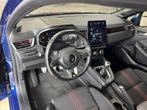 Renault Clio 1.0 TCe 90 | R.S. Line | Bose | Groot Navi | 36, Auto's, Voorwielaandrijving, Gebruikt, Blauw, Leder en Stof