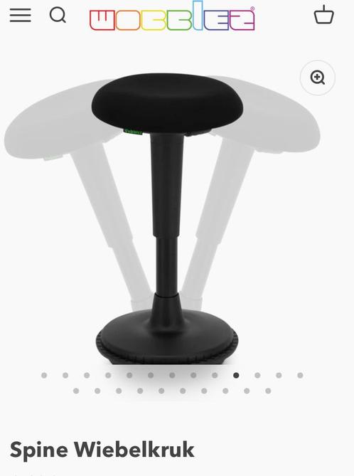 Wobblez KRUK ergonomisch ERG GOED, Huis en Inrichting, Bureaustoelen, Zo goed als nieuw, Bureaukruk, Zwart, Ergonomisch, Ophalen