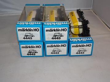 6 x Marklin 4443 ketelwagon AGIP FS Italië NIEUW OVP (#913) beschikbaar voor biedingen