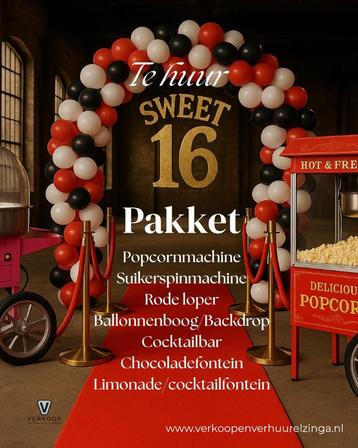 Prachtig pakket voor verjaardag Sweet Sixteen te huur beschikbaar voor biedingen