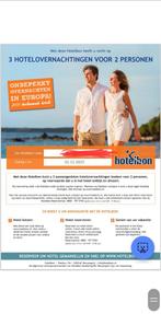 Hotelbon voor twee of drie overnachtingen, Twee personen, Cadeaubon, Overige typen
