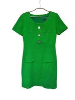 Caroline Biss Jurk Maat 38 Groen Mini Reliëf Rockabilly, Kleding | Dames, Maat 38/40 (M), CB, Ophalen of Verzenden, Zo goed als nieuw