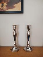 2 statige mooie zwaar uitgevoerde kandelaars, Gebruikt, 25 tot 50 cm, ., Ophalen of Verzenden
