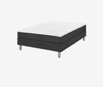 Boxspring 140/200 zwart, Huis en Inrichting, Slaapkamer | Boxsprings, Zwart, Tweepersoons, Zo goed als nieuw, 200 cm