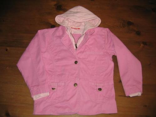 Roze jasje / jack met capuchon, maat 122, Blue Seven Kids, Kinderen en Baby's, Kinderkleding | Maat 122, Gebruikt, Meisje, Jas