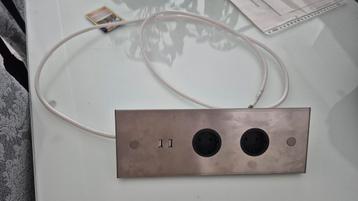 Thebo 2x energiezuil hoekstopcantact keuken met usb beschikbaar voor biedingen