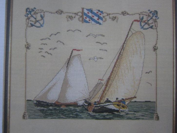 borduur patroon THE AMSTERDAM VOC SCHIP GALJOENEN VOC skutsj, Hobby en Vrije tijd, Borduren en Borduurmachines, Patroon, Handborduren