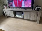 TV meubel, Huis en Inrichting, Kasten | Televisiemeubels, Ophalen, Eikenhout, 150 tot 200 cm, Zo goed als nieuw