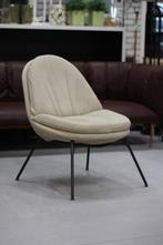 Luxe fauteuil Curtis Jess Design leer naturel beige