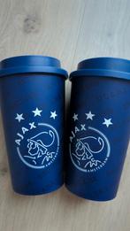 Twee AFC Ajax drinkbekers, Overige materialen, Overige typen, Ophalen of Verzenden, Zo goed als nieuw