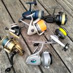 7 hengelmolens en 2 hengels, Watersport en Boten, Ophalen, Gebruikt, Werphengel