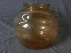 Glazen vaas / violenvaas Andries Copier 1923 amber h 11,5 cm, Antiek en Kunst, Ophalen of Verzenden