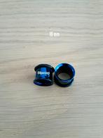 Nieuwe tunnels. Staal. Blauw. 1.6, 2, 2.5, 3, 4, 5, 6, 10 mm, Ophalen of Verzenden, Zo goed als nieuw, Staal, Oor- of Traguspiercing