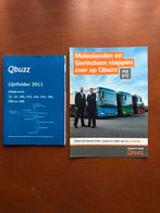Qbuzz folder en dienstregeling boekje, Verzamelen, Spoorwegen en Tramwegen, Ophalen of Verzenden, Trein, Boek of Tijdschrift