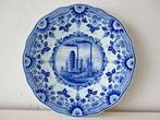 CalTex bord wandbord delfts blauw olie bezine schoonhoven, Antiek en Kunst, Ophalen of Verzenden