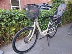 Elektrische Stella Fiore Moederfiets met Kinderzitje, Fietsen en Brommers, Fietsen | Dames | Moederfietsen, Gebruikt, Dubbele standaard
