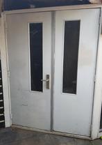 Nette hechthouten buitendeuren incl. Slot, Doe-het-zelf en Verbouw, Deuren en Horren, Ophalen, Gebruikt, 80 tot 100 cm, Buitendeur