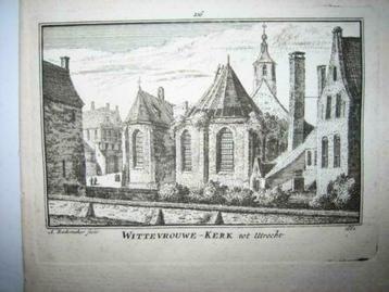 216 / Utrecht Wittevrouwen Kerk Kopergravure 18e eeuw beschikbaar voor biedingen