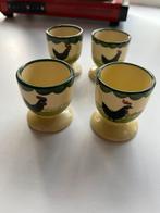 Kip en haan eierdopjes, Gebruikt, Keramiek, Overige typen, Ophalen of Verzenden