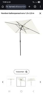 Balkonparasol, Tuin en Terras, Ophalen, Zo goed als nieuw, 2 tot 3 meter, Stokparasol