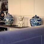 Twee Chinese Gemberpotten XXL., Ophalen, Blauw, Aardewerk of Porselein, Zo goed als nieuw