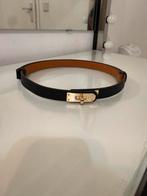 Hermes riem zwart goud, Ophalen of Verzenden, Zo goed als nieuw, Zwart