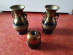 Bronzen Vazen Set, Ophalen of Verzenden, Brons
