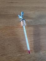 Vintage Wijn Thermometer met Haan, Ophalen of Verzenden, Gebruikt, Grijs, Metaal