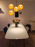 Xoom Cuzti eetkamertafel – glas ‘Ice White’ - MOET WEG !, Huis en Inrichting, Tafels | Eettafels, Ophalen, Gebruikt, 200 cm of meer