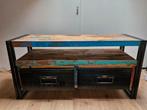Stoere set sloophout/industrieel/vintage, Ophalen, Gebruikt, 25 tot 50 cm, Minder dan 100 cm