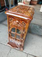 Antieke kachel Deville Art Nouveau gietijzer, Ophalen, Gebruikt, Hout, Houtkachel