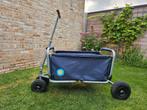 Beachtrekker Bollerwagen – Donkerblauw, Ophalen, Opvouwbaar, Gebruikt