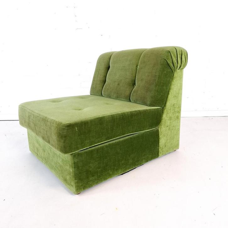 Vintage fauteuil, Huis en Inrichting, Fauteuils, Gebruikt, Stof, 50 tot 75 cm, 75 tot 100 cm, Ophalen