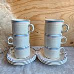 Churchill Homespun kop en schotel met bies 6 stuks, Keramiek, Ophalen of Verzenden, Zo goed als nieuw, Nvt