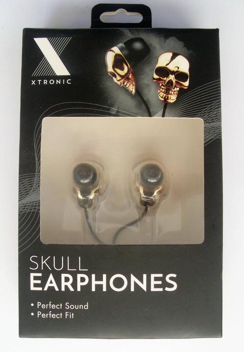 Oortelefoontjes Skull Earphones Doodshoofd Oortjes, Telecommunicatie, Mobiele telefoons | Oordopjes, Zo goed als nieuw, In gehoorgang (in-ear)
