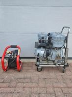 COMPRESSOR JUN AIR   COMPRESSOR COMBI ROOD, Doe-het-zelf en Verbouw, Ophalen, Gebruikt, 10 bar of meer, 25 tot 100 liter