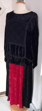 grote gothic set van rok en tuniek zwart & rood velours leuk, Kleding | Dames, Laughing vampire, Zwart, Maat 46/48 (XL) of groter