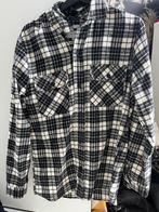 Heren blouse geruit, Zwart, Ophalen of Verzenden, Zo goed als nieuw, Halswijdte 41/42 (L)