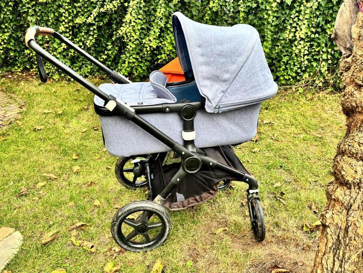 Bugaboo Fox Denim Look + Buggy, Kinderen en Baby's, Kinderwagens en Combinaties, Gebruikt, Kinderwagen, Bugaboo, Ophalen